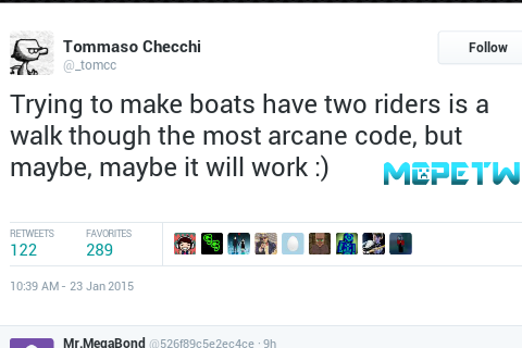 Tommaso：嘗試讓船擁有兩個位子